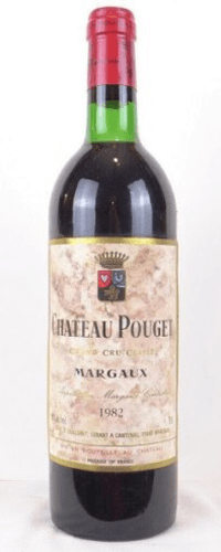 1982 - margaux - château pouget grand cru classé (étiquette sale)
