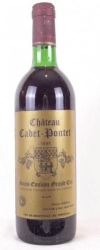 1981 - saint-émilion - château cadet-pontet grand cru
