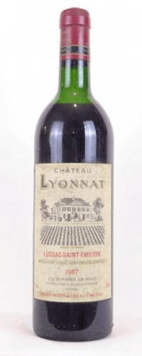 1987 - lussac saint-émilion - château lyonnat