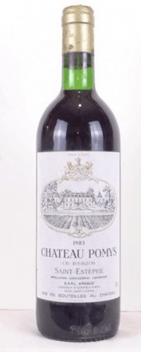 1983 - saint-estèphe - château pomys cru bourgeois