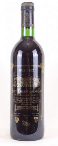 1982 - saint-émilion - maison des vins grand cru