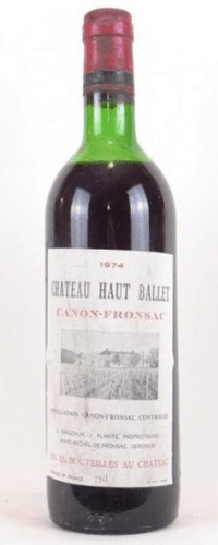 1974 - canon-fronsac - château haut ballet