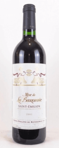 2002 - saint-émilion - mise de la baronnie baron philippe de rothschild