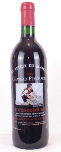 1983 - côtes de bourg - château peychaud hommage bernard hinault cycliste