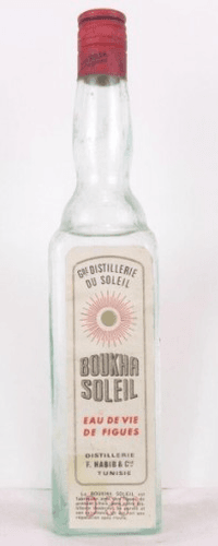 années 70 - eau de vie - distillerie du soleil habib figues (non millésimé années 1970 à 1980) 50 cl - alcool - Tunisie
