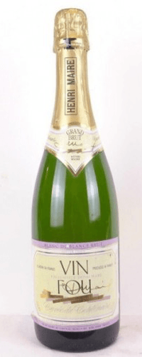 années 80 - vin mousseux - henri maire vin fou (non millésimé années 1980 à 1990)  - pétillant - jura