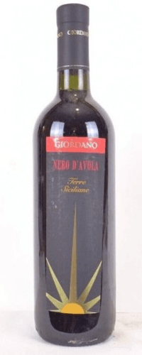 2015 - terre siciliane - giordano nero d'avola (1 bouteille de vin)
