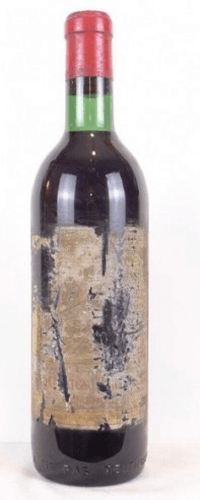 1964 - pomerol - vieux château bourgneuf (étiquette à peine lisible)