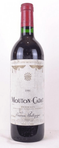 1986 - bordeaux - mouton-cadet baron philippe de rothschild (b1)