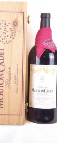 1996 - médoc - mouton-cadet reserve baron philippe de rothschild double magnum 300 cl
