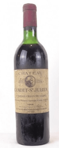 1966 - saint-émilion - château guadet st-julien grand cru classé