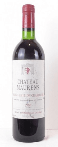 1982 - saint-émilion - château maurens grand cru
