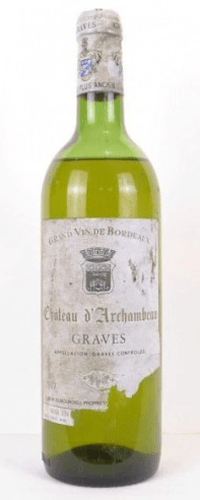 1977 - graves - château d'archambeau (étiquette abîmée)