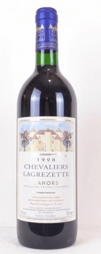 1998 - cahors - chevaliers lagrezette fût de chêne (étiquette couleur)