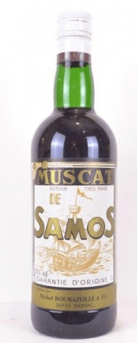 années 70 - muscat de samos - michel roumazeille (non millésimé années 1970 à 1980) - VD blanc - samos Grèce