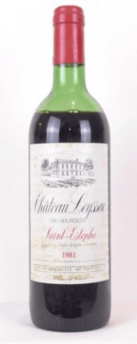1981 - saint-estèphe - château leyssac cru bourgeois (n1)