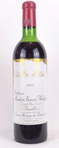1971 - pauillac - château mouton baron philippe de rothschild grand cru classé (n1)