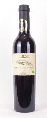 2012 - adyar expression monastique grenache syrah mourvèdre sangiovèse 37 cl