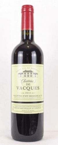 2012 - sainte-foy - château de vacques (une bouteille de vin)