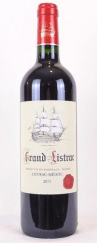 2015 - listrac - grand listrac (une bouteille de vin)