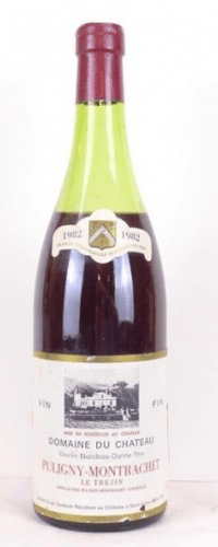 1982 - puligny-montrachet - domaine du château le trezin (niveau bas)