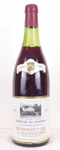 1982 - meursault - domaine du château premier cru la pièce sous le bois