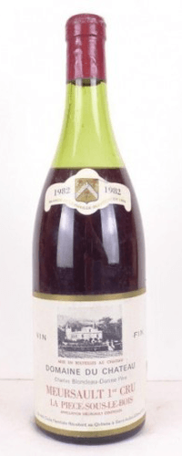 1982 - meursault - domaine du château premier cru la pièce sous le bois (n1)