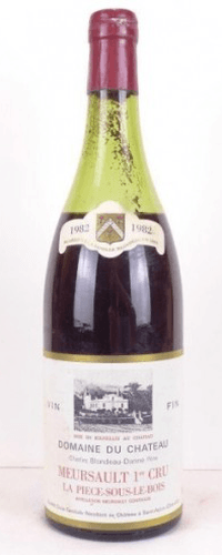 1982 - meursault - domaine du château premier cru la pièce sous le bois (niveau bas)