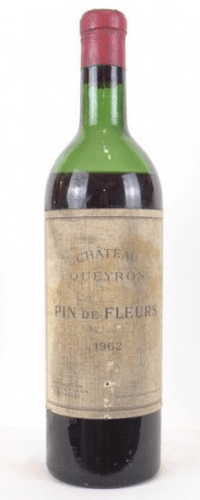 1962 - saint-émilion - château queyron pin de fleurs (capsule abîmée)