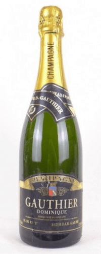 années 90 - champagne - dominique gauthier à bar sur aube brut (non millésimé années 1990 à 2000) - pétillant - champagne