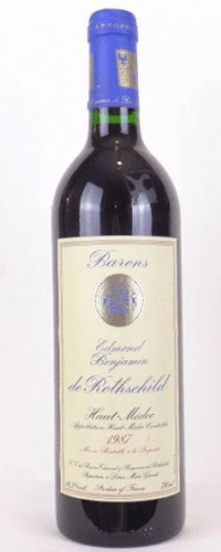 1987 - haut-médoc - barons edmon benjamin de rothschild grand cru
