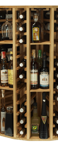 Winerex DELFO - 44 bottles - Corner rack Oak