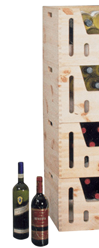 Wooden wine case - ALTO - 12 wine bottles