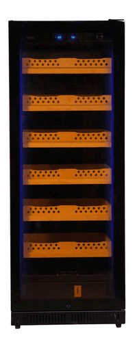 Pevino EVO - Cigar humidor - 1000 cigars - Black glass front