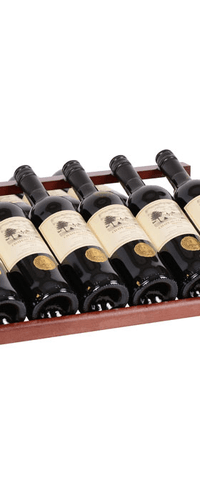 Display shelf in dark lacquered Wood for Pevino P168D