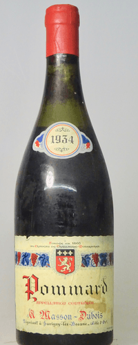 Pommard, Domaine Masson Dubois, 1934