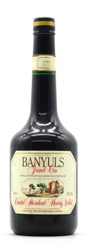 Banyuls Cuvée du Président Grand Cru Cellier des Templiers, Domaine Henry Vidal, 1985