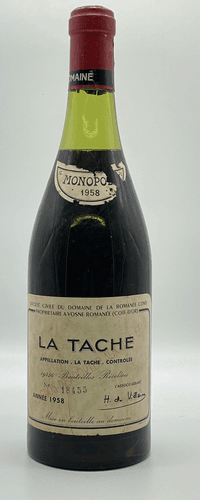 La Tâche, Grand Cru Monopole, Domaine de la Romanée Conti, 1958