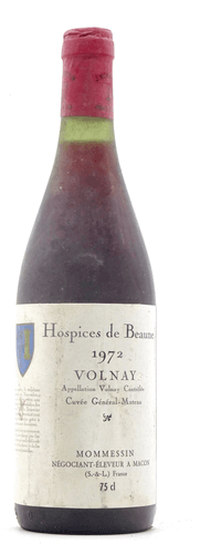 Volnay 1er Cru Cuvée Général Muteau, Hospices de Beaune, Domaine Mommessin, 1972