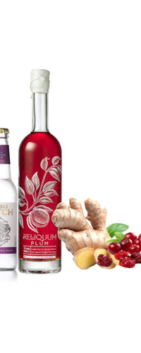 Reliquum Plum Gin Liqueur with Double Dutch Cranberry & Ginger Tonic