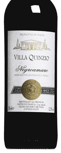 Cantine Due Palme Negroamaro del Salento Villa Quinzio 2017