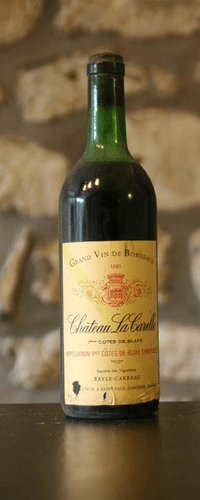 Vin rouge, Château La Carelle 1981
