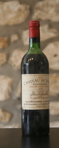 Vin rouge, chateau de sales 1974