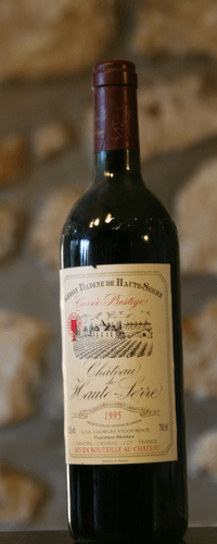 Vin rouge, Château Haute Serre, Geron Dadine 1995