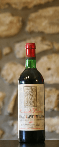 Vin rouge, Cellier des trois caves, Cuvée Luccius 1981