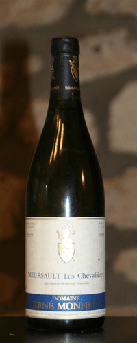 Vin blanc, Domaine René Monnier, Les Chevalières 1er cru 1989