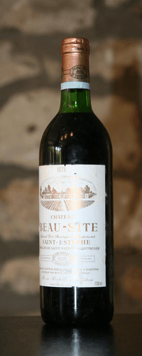 Vin rouge, Chateau Beau Site 1975
