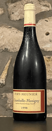 vin rouge, Chambolle Musigny, Domaine Fery Meunier 1998