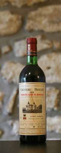 Vin rouge, Première Cote de Bordeaux, Château Pascot 1978