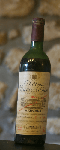 Vin rouge, Château Prieure Lichine 1970